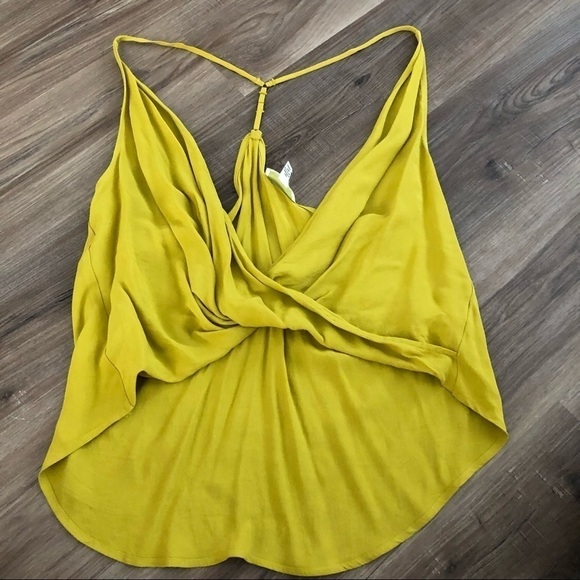 Forever 21 Green high low criss cross cowl neck tank top size 1X - Picture 1 of 6